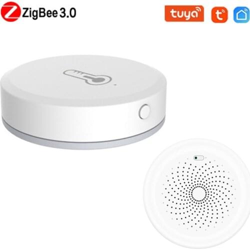 Tuya/SmartLife App ZigBee Smart Temperature And Humidity Sensor Work With Zigbee Hub Via Alexa Google Home Smart Home