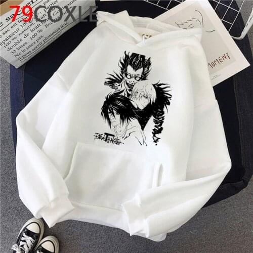 Death Note hoodies women Ulzzang plus size hip hop grunge female pullover harajuku