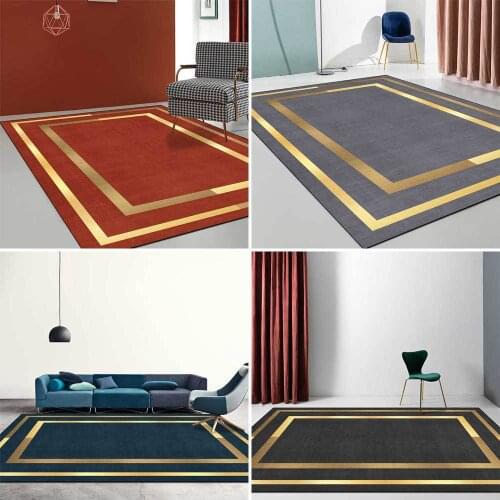 Modern Simple and Light Luxury Carpet Bedroom Living Room End Table Sofa Home Balcony Study Bay Window Bedside Non-Slip Carpet