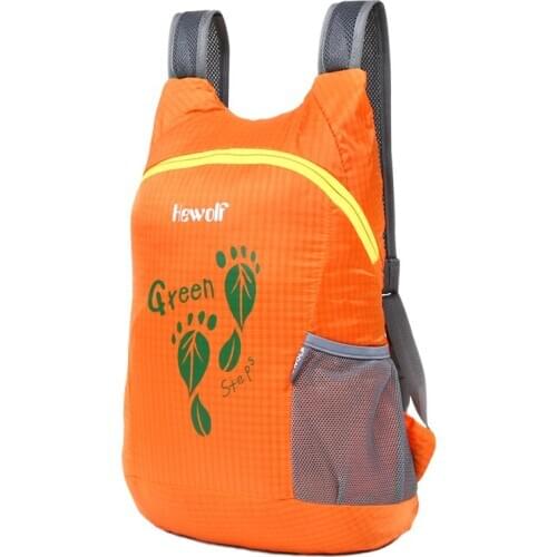 Hewolf 15L 37X26X13.5cm Super Light Mountaineering Male Female Bag Foldable Outdoor Hiking Camping Skin Packbag Shoulder Pouch
