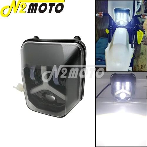 LED Light Dual Sport Enduro LED Headlight Front Running Lamp for Hus TE FE 150 250 300 450 501 701 Supermoto Lighting Headlamp