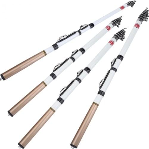 1.8m 2.1m 2.4m 2.7m Carbon Fiber Telescopic Fishing Rod Portable Spinning Fishing Rod Pole Carp Fishing Rod Fishing Accessory