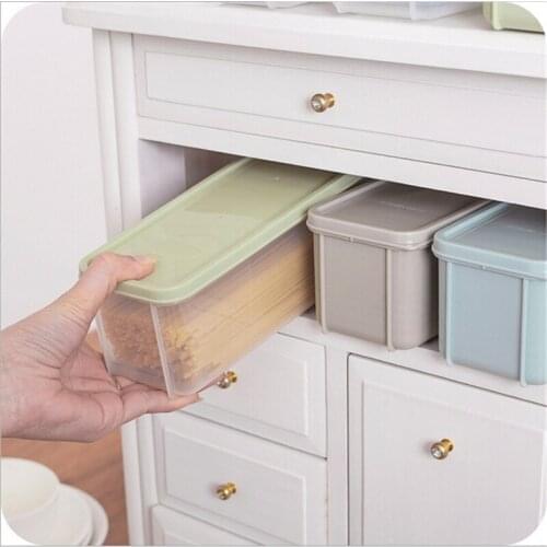 Japanese-style noodle kitchen refrigerator box lid plastic food storage box crisper drawer finishing box