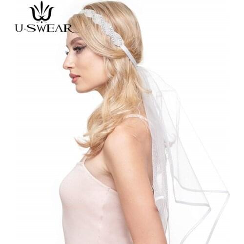 Flash Veil Rose Gold Crystal Stretch Headband Beach Wedding Party Accessories Bride Velo De Novia Wedding Accessorie Bridal Veil