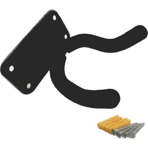 1 Pcs Guitar Hanger Hook Holder Wall Mount Stand Rack Bracket Display Fits Most Guitar Bass Easy To Install and Screws