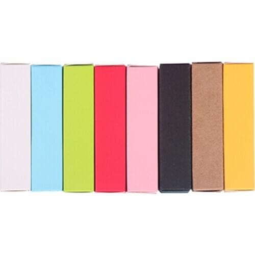 50pcs/Lot Color Lipstick DIY Packaging Kraft Paper Gift Small Box