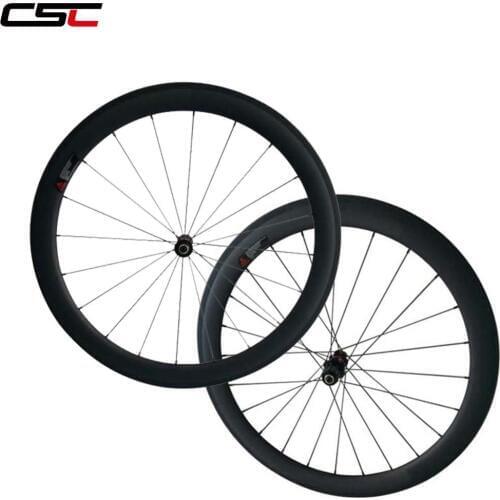 700C carbon wheels China 50mm tubular road bike wheel with 25mm U shape rim D T 240 straight pull hub Sapim CX-Ray spokes