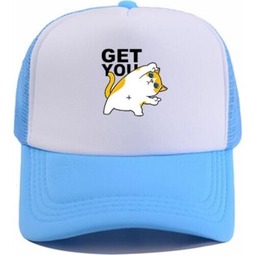 Summer Snapback Hats cat print baseball cap unisex customizable picture micro standard hip-hop duck tongue dad hat