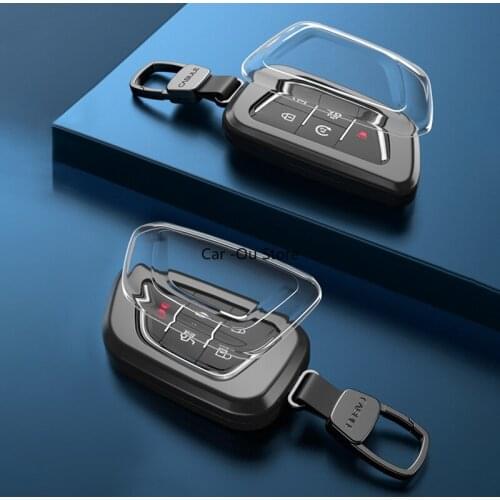 Key Bag For Cadillac CT5 CT4 2020 Key Case Cover Ring Aluminium Alloy Accessories