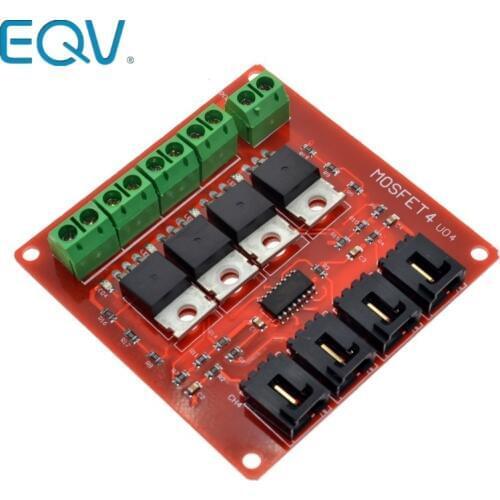 Four Channel 4 Route MOSFET Button IRF540 V4.0+ MOSFET Switch Module For Arduino