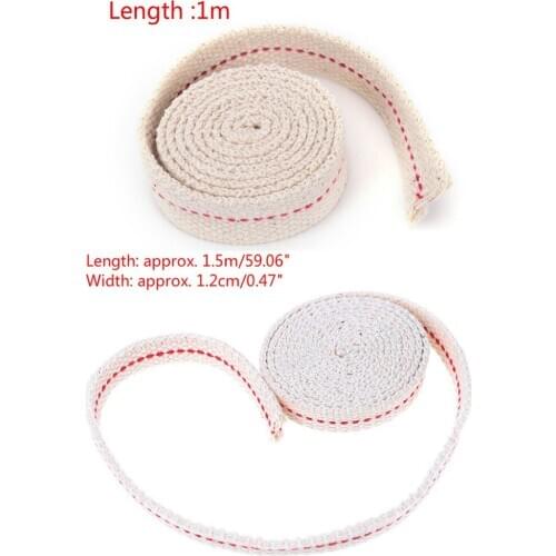 DIY Material 1/1.5M Strong Flat Cotton Wick Core For Kerosene Burner Stove Lighting Lantern Oil Lamp Making Accessories