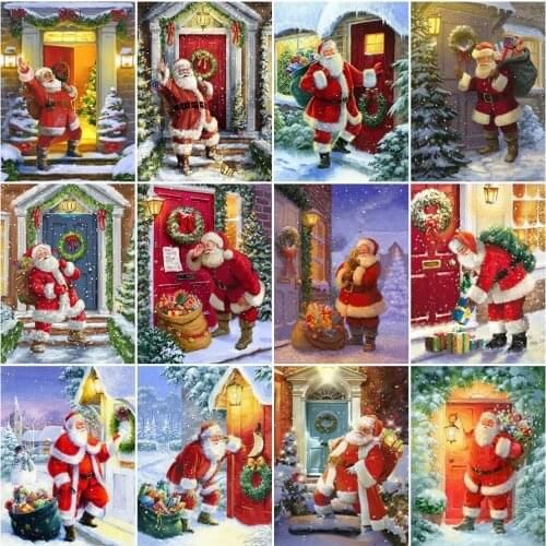 Dpsupr Full Square/Round 5D DIY Diamond Embroidery "Santa Claus" Diamond Painting Cross Stitch Moasic Rhinestone Decor Gift