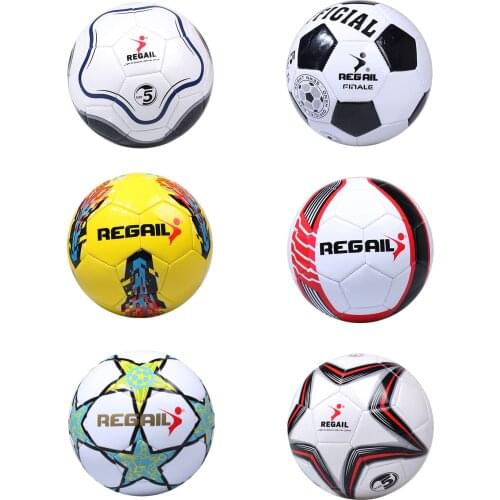 Soccer Balls Office Size 5 Football PU Leather Outdoor Develop Motor Skill For Teens Practice Football Training Balls