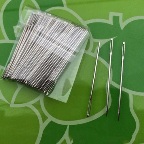 JX-LCLYL 10pcs 5cm Large Eye Embroidery Tapestry Darning Needle Sewing Bees Crafts Tools