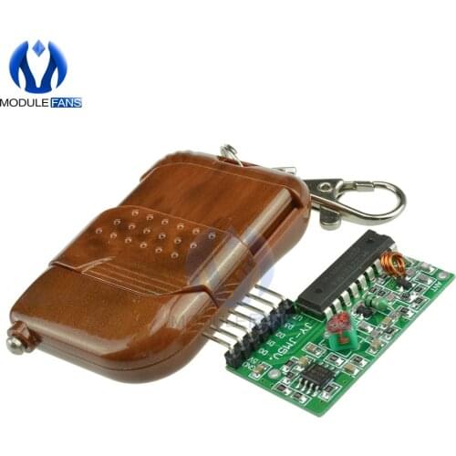 IC 2262 2272 315Mhz 433MHZ Four Ways 4 CH Key Wireless Remote Control Module Kit ASK Decoding Receiver Board For Arduino