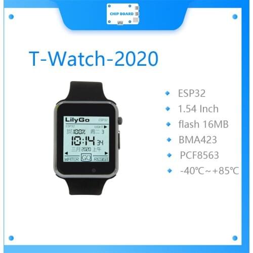 LILYGO TTGO T-Watch-2020 ESP32 Main Chip 1.54 Inch Touch Display Programmable Wearable Environmental Interaction