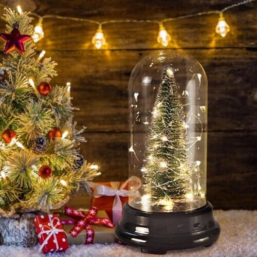 DIY Small Artificial 2021 Christmas Tree Miniature Christmas Desk Ornament New Year 2022 Crafts For Gift Home Decor