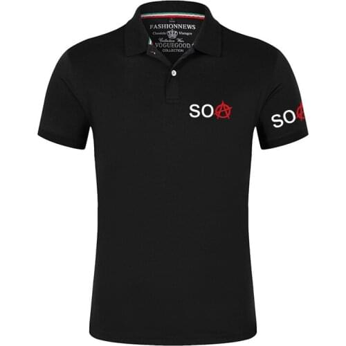 2021NEW Sons Of Anarchy Summer Fashion College Tshirts Custom SOA Top Car SAMCRO Logo Shirts Cotton Print Casual Short slevees