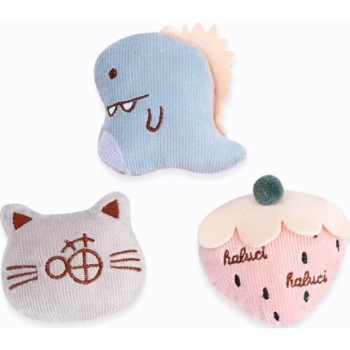 Pet Cat Chewing Teeth Plush Toy Strawberry