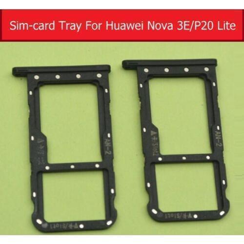 Genuine Micro SD & SIM Card Tray For Huawei P20 Lite/NOVA 3E ANE-AL00 L21 TL00 LX1 LX2 LX2J LX3 Sim & Memory Card Slot Holder