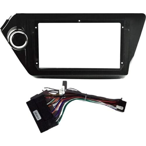 2 Din Car Fascia Radio Frame for Kia Rio3 Rio 3 K2 2010-2016 Transition Car Player Navigation DVD Frame with Cable