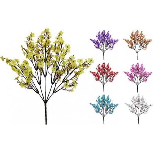 1Pc Simulation Gypsophila Handmade Realistic Faux Silk Flower Lifelike Fake Babysbreath for Indoor Home Decoration 2021 New