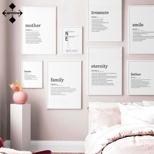 Family Canvas Painting Modern Wall Art Print Painting Scandinavian Style Wall Picture Minimalist Poster and Print for Home Decor