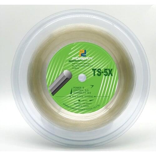 Powerti Tennis Racket String 1.18mm Ten Edge Hard Wire Tennis Round 200m Reels Polyester String Cyclone 50-60lbs