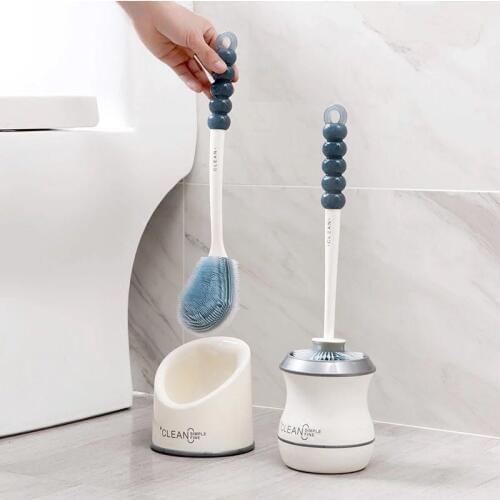 Lavatory Brush Toilet Brush & Holder Set Mooie Toilet Borstel Long Handle no Dead Corner Wash Toilet Brush Set