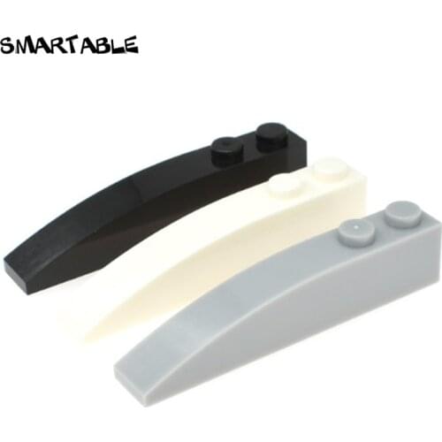 Smartable Slope Curved 1x6 With 2 Studs Building Blocks MOC Parts Learning Toys Compatible Major Brands 41762/42022 50pcs/lot