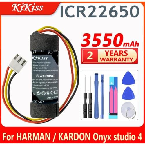 KiKiss 3550mAh Replacement Battery ICR22650 for HARMAN/KARDON Onyx studio 4