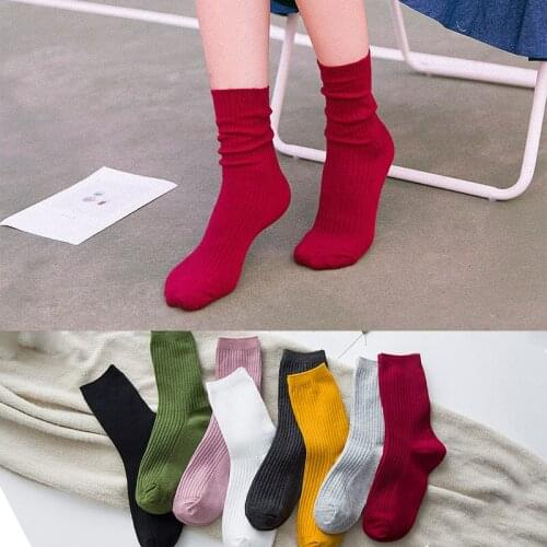 Korean style socks calcetines harajuku skarpetki damskie chaussette femme mujer fashion white japan women woman cotton candy