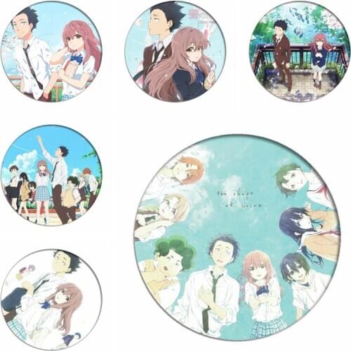Koe No Katachi Backpack Badges ishida shouya Brooch Shouko Nishimiya A Silent Voice Collection Toys Cartoon Cosplay Pins