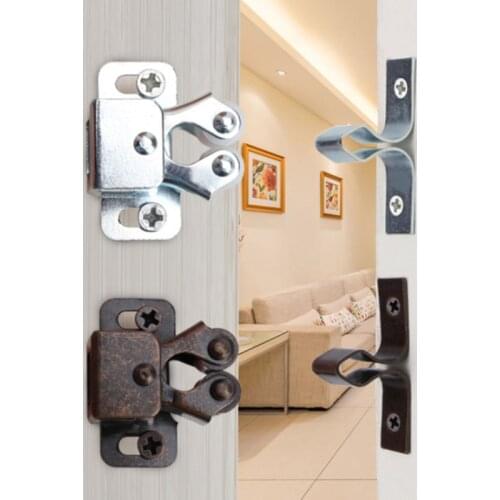 1 Set Door Stop Closer Stoppers Damper Buffer Magnet Cabinet Catches With Screws For Wardrobe Hardware Furniture Fittings