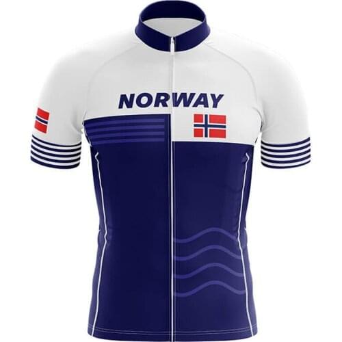 2020 Norway Pro Cycling Jersey Summer Breathable MTB Bike Clothes Short Sleeve Bicycle Clothing Hombre Ropa Maillot Ciclismo