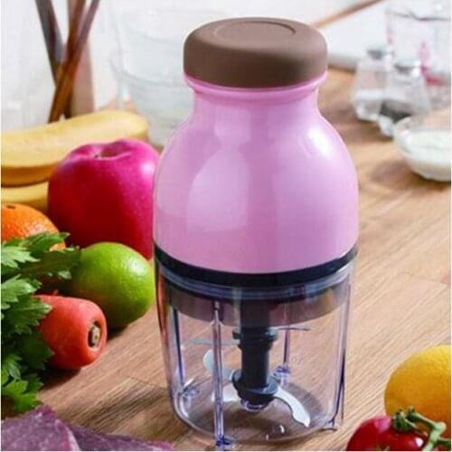 300W Automatic Powerful Eu Plug Mini 600ML Electric Meat Grinder Food Processor Vegetable Fruit Blender Chopper