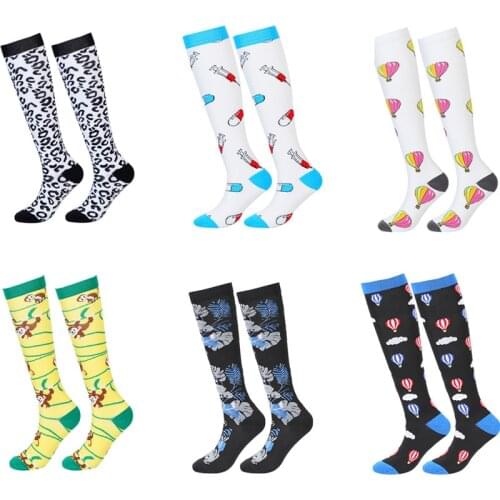 58 Styles New Compression Socks Knee High Women Men Socks Anti Fatigue Calf Compression Socks Medical Nursing Pressure Socks