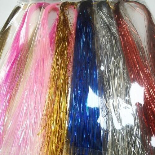 7 bags/lot fishing flash line Flashabou Fly Tying material length 44cm free shipping