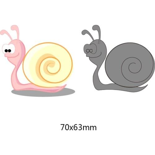 Animal Snails Metal Cutting Dies Template for DIY Scrapbook Embossing Album Creative Animal Stamps and Dies New