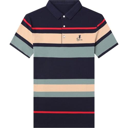 Casual Tops Fashions Men Clothing 2021 Top Grade New Summer Brand Striped Embroidery Mens Designer Polo Shirts with Short Sleeve