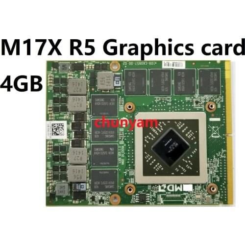 Original R9 M290X HD 8970 4GB VGA Graphics Video Card Use FOR Dell Alienware M17X R5 Game Laptop CN-04MJ1K 4MJ1K 100% Tested