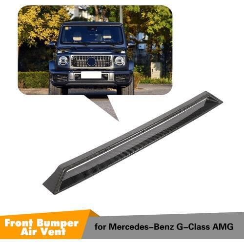 Front Bumper Fender Trim Air Vent For Mercedes-Benz G Class W463 G63 AMG 2019 Decoration Carbon Fiber