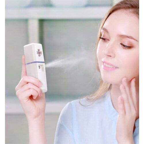 Portable USB Rechargeable Nano Mist Humidifier Cool Mist Mini Face Sprayer Milk Deep Moisture Skin Steamer Facial Care Device