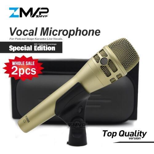 2pcs Top Quality Special Edition KSM8C Professional Live Vocals KSM Dynamic Wired Microphone Karaoke Super-Cardioid Podcast Mic