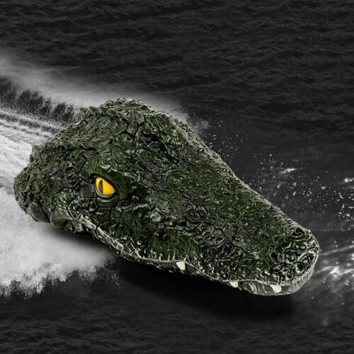 2.4GHz RC Boat Crocodile Head 15km/h Prank Remote Control Boat Spoof Toy