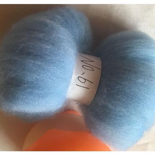 WFPFBEC 70s Australia COMBED 100% WOOL fiber merino diy wool for neddles felting 50g 100g 200g 300g 500g 1000g NO.61