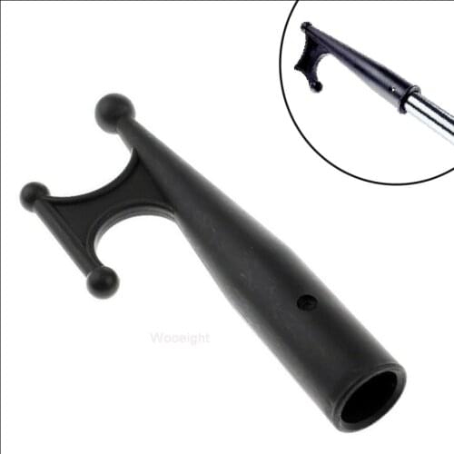 Wooeight Premium Nylon Mooring Marine Boat Kayak Hook Black Replacement Top for 1' /25mm Pipe Round Telescopic Pole Pipe Tube