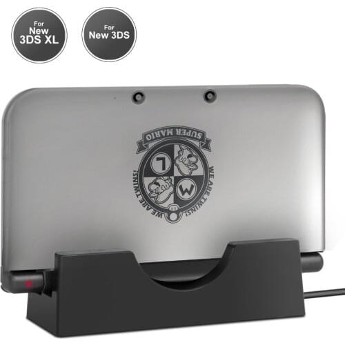 For Nintend New 3DS XL New 3DS Charging Stand Charging Station Dock USB Charger Dock Station Stand With USB Charging Cable