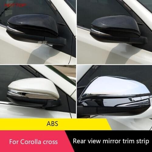 For Toyota Corolla Cross 2020 Rearview Mirror Cover Protective Cover Reversing Mirror Trim Strip