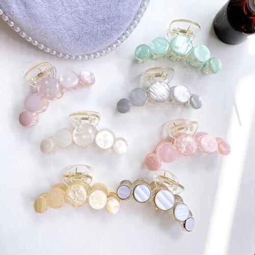 New Claw Clip for Women Tough Colorful Plastic Hair Claws Large Size Hair Clamps Claw Clip Crab Hair Accessories Christmas Gifts